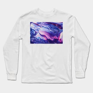 Tranquil Swirls Hybrid Painting Long Sleeve T-Shirt